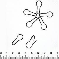 Шпилька англійська грушовидна 21 мм чорна (56200.002)