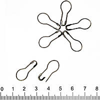 Шпилька англійська грушовидна 21мм сріблясто-темна (56200.004)