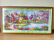 Алмазная вышивка "Домик возле реки2"