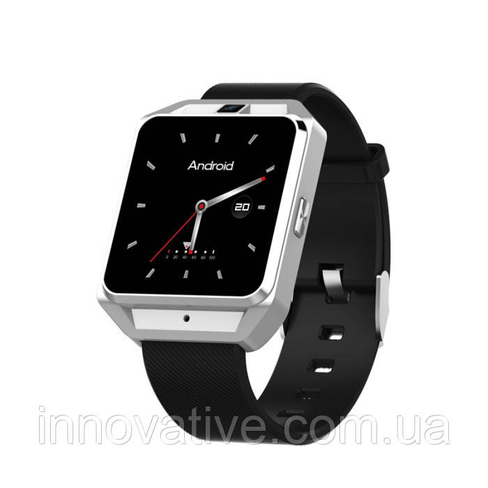 Розумний годинник Smart Watch Lemfo M5 підтримка 4G wi-fi на Android 6.0 (Сріблястий)