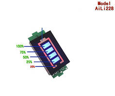 LED-індикатор заряду/розряджання акумуляторів li-ion/Li-pol 3S 12.6V