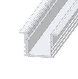 Алюмінієвий профіль врізний ЛПВ12*16 мм для LED стрічки (за 1 м) Код.56628