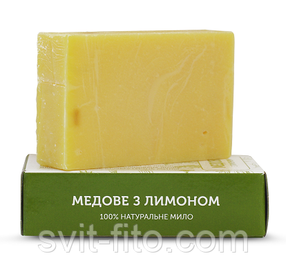 Мило натуральне Медове з лимоном ЯКА 75 г, фото 1