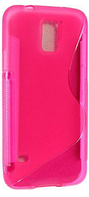 Силиконовый розовый чехол S Line для Samsung Galaxy S5