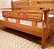 Білий дерев'яний захисний бортик для дитячого ліжка "Американка" від виробника, фото 4