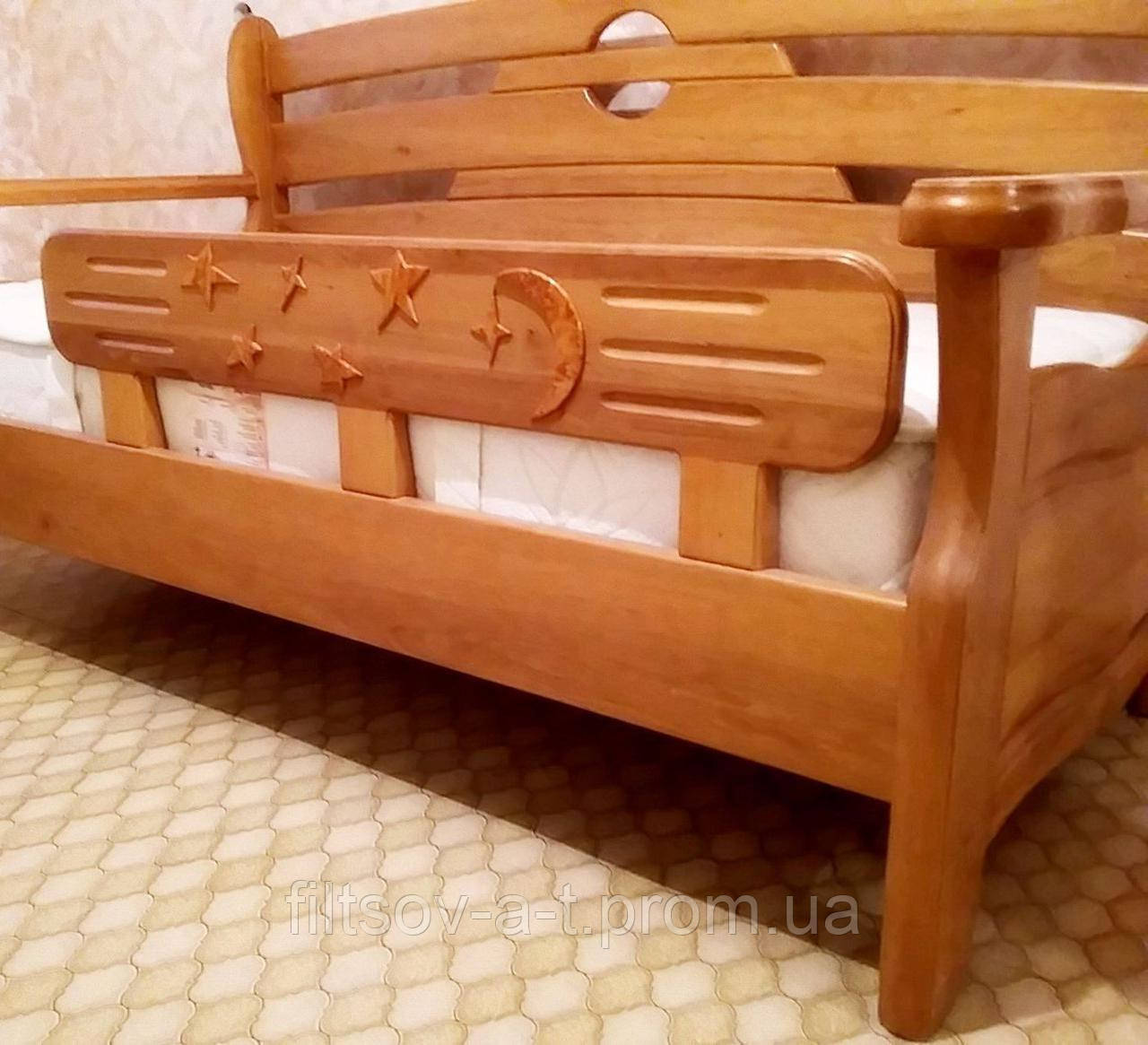 Деревянный защитный бортик для детской кровати "Американка" от производителя - фото 6 - id-p12130122