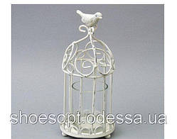 Вінтажний свічник у стилі Шеббі — шик 26 см