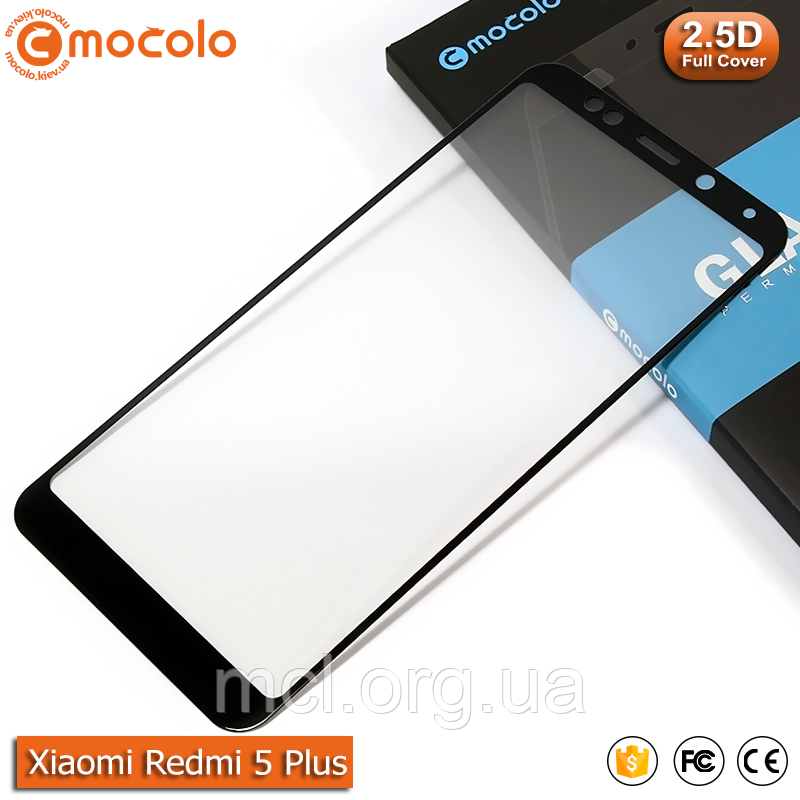 Захисне скло Mocolo Xiaomi Redmi 5 Plus \ Redmi Note 5 Full cover (Black)