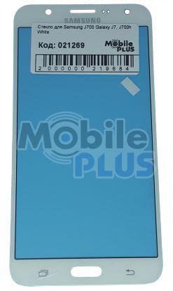 Скло для переклеювання дисплея Samsung J700 Galaxy J7, J700h White, фото 1