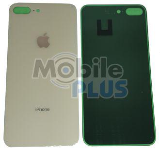 Скло задньої кришки для Apple iPhone 8 Plus Gold, золоте Orig