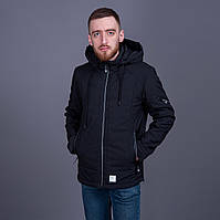 Чоловіча демісезонна куртка, чорного кольору