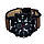 Чоловічі годинники PINBO чорний з коричневим ремінцем, фото 3