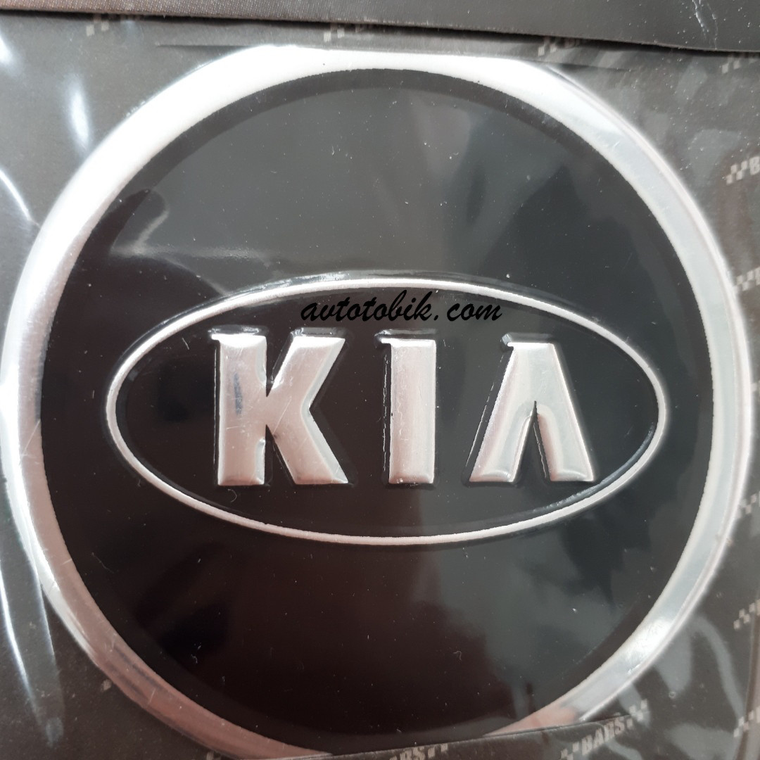 Наклейка эмблема на колпаки KIA (КИА) 60 мм (4 шт.) - фото 2 - id-p602087554