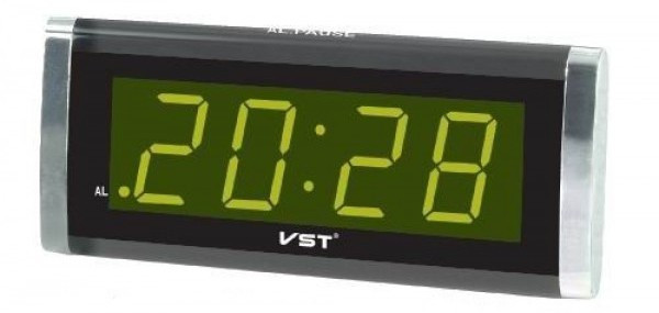 Настольные электронные LED часы, будильник VST CX 730-1, 730-2, 730-3 выбор цвета подсветки - фото 1 - id-p679668744