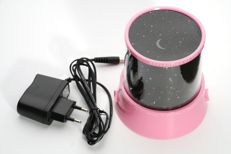 Star Master + USB шнур + адаптер Нічник-проектор зоряного неба Рожевий