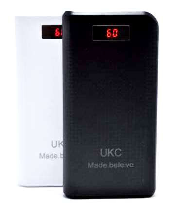 Power Bank UKC 30800mAh з дисплеєм 2 USB портативний зовнішній акумулятор, фото 1