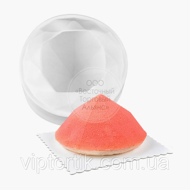 Форма силіконова для мусових тортів — Diamond — 15 см