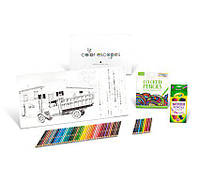 Набір для творчості, малювання Crayola Color Escapes Coloring Pages & Pencil Kit, Ameria Edition! ОЧЕНКА!
