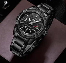 Чоловічий стильний годинник Naviforce Yacht SuperBlack, фото 2