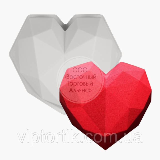 Форма силіконова для мусових тортів — Passion — 20 см, фото 1