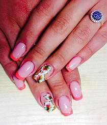 Работы мастеров  выполнены в сети салонов  MakNailS 50