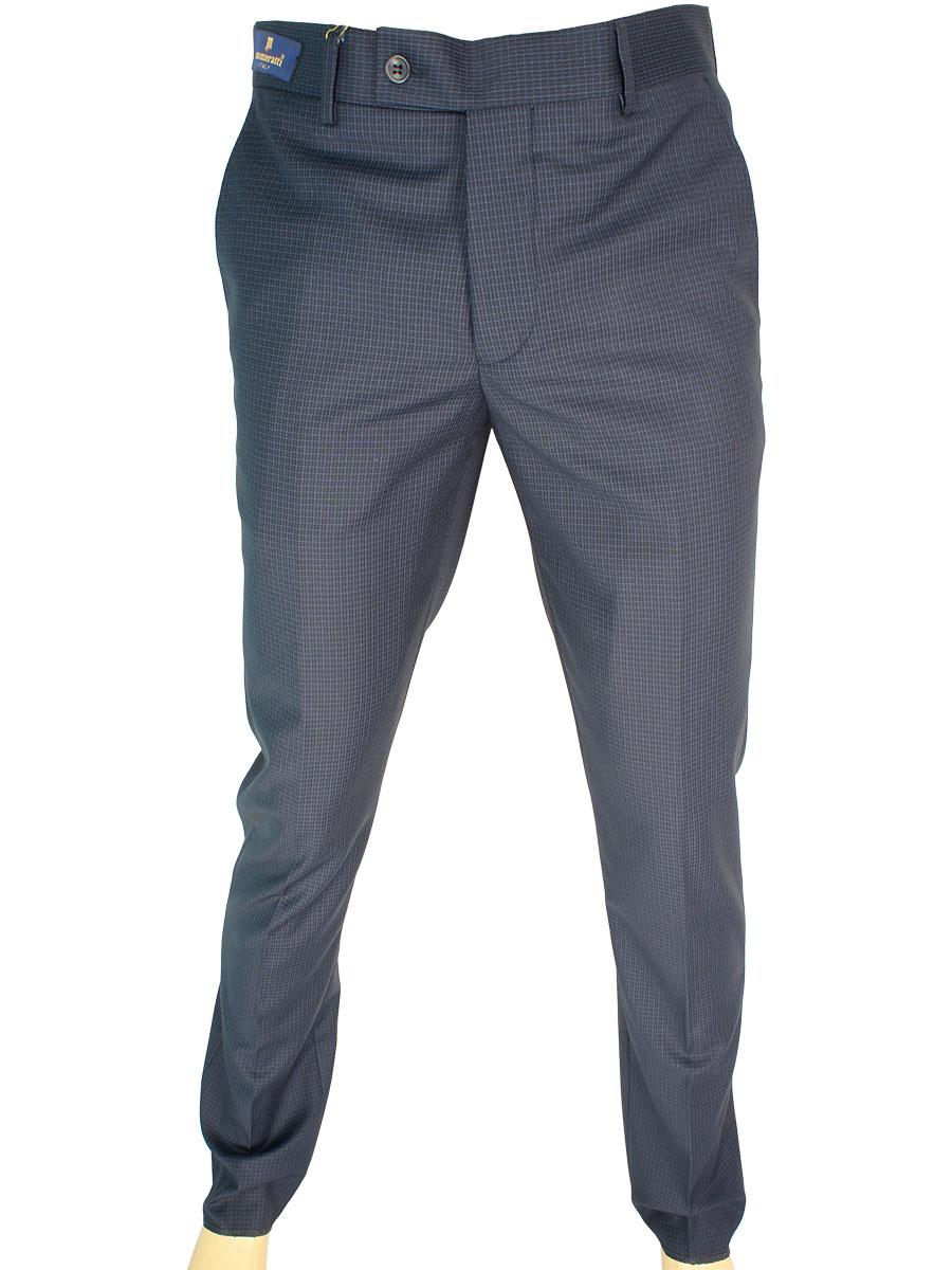 Турецькі чоловічі класичні брюки Monzeratti Slim dark blue cell