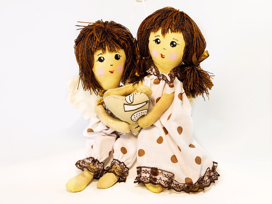 Ляльки з  кавовим ароматом.  Пара янголят., фото 1