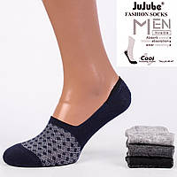 Мужские короткие носки-следы Jujube F577-6. В упаковке 12 пар