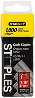 Скоби для степлера STANLEY для кріплення кабелю тип "S", h = 11 мм, 1000 шт.