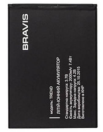 Акумуляторна батарея для телефона Bravis Trend (2000mAh), фото 2