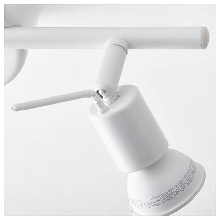 ТРОС Стельовий світильник, 3 лампи, білий 60262659 IKEA, ІКЕА, TROSS, фото 2