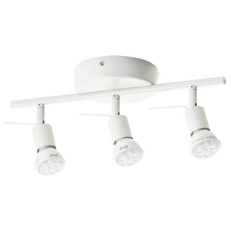ТРОС Стельовий світильник, 3 лампи, білий 60262659 IKEA, ІКЕА, TROSS, фото 2