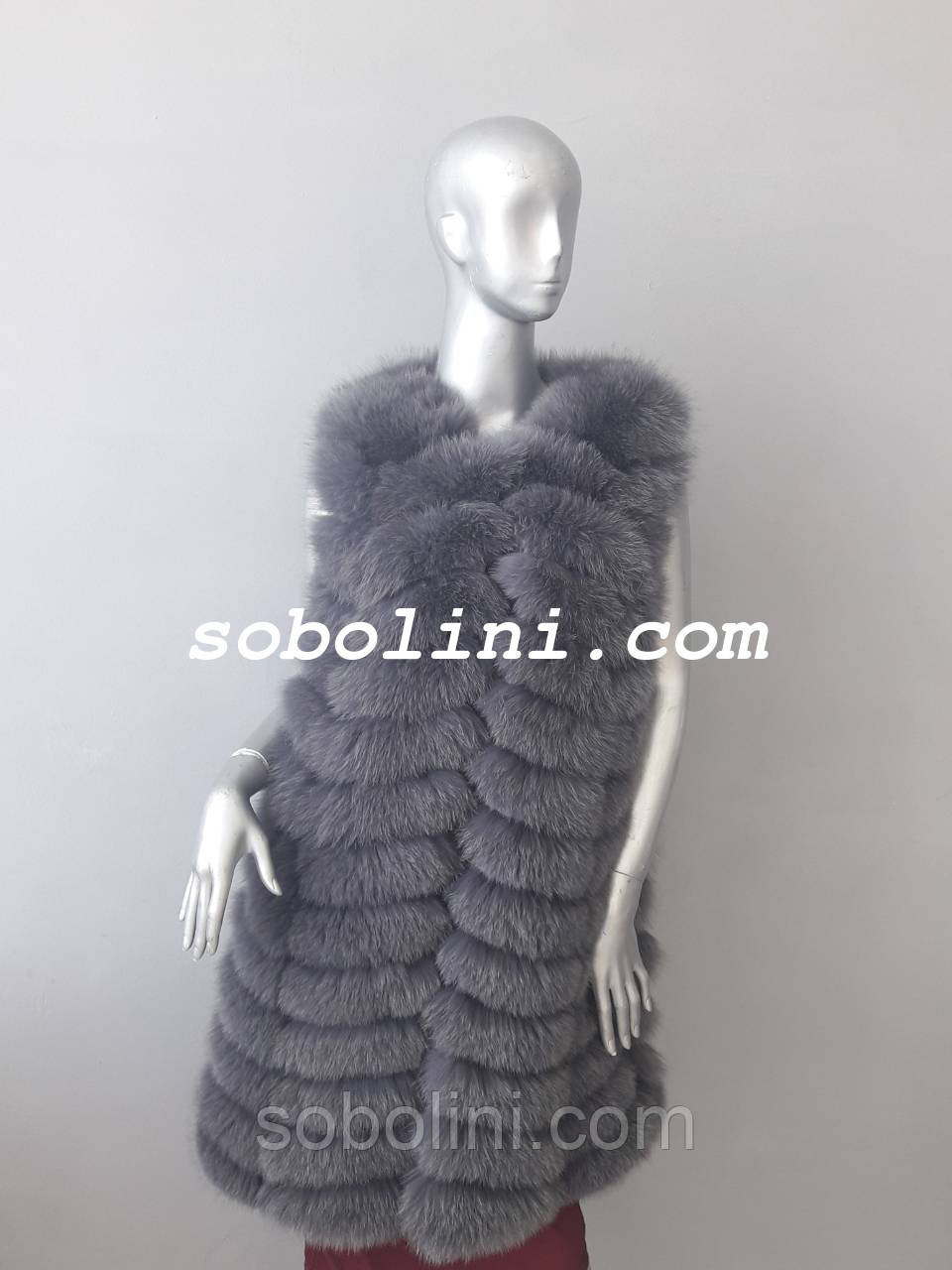 Роботи магазину Соболіні, жилет із песця, фото 1