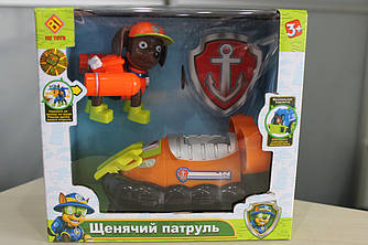Герої Щенячий патруль Зума жовтогарячий, музика, світло CH-701 E