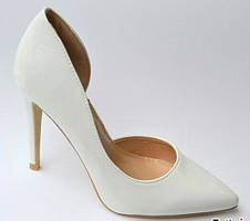 Туфлі човника білі