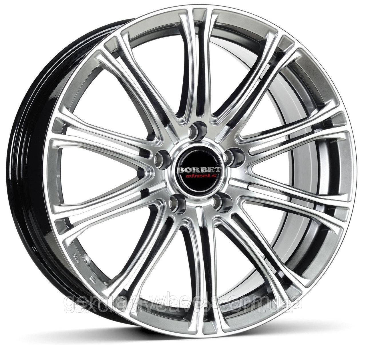 Диски Borbet CW1 колір Hyper Silver параметри 8J x 17" 5 x 112 ET 45