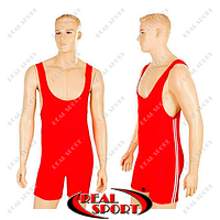 Тріко червоне для боротьби і важкої атлетики, пауерліфтінга CO-3534-R