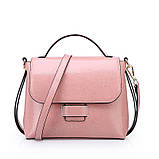 Стильна жіноча сумка з натуральної шкіри чорна, фото 3