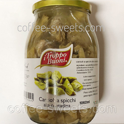 Артишок с гвоздикой Troppo i Buoni Carciofi a spicchi alla contadina 1062г, фото 2