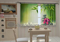 Фотошторы Листья бамбука в кухне