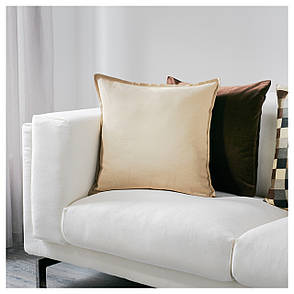 ГУРЛИ Наволочка на подушку, бежевий, 50x50 см 20281136 IKEA, ІКЕА, GURLI, фото 2