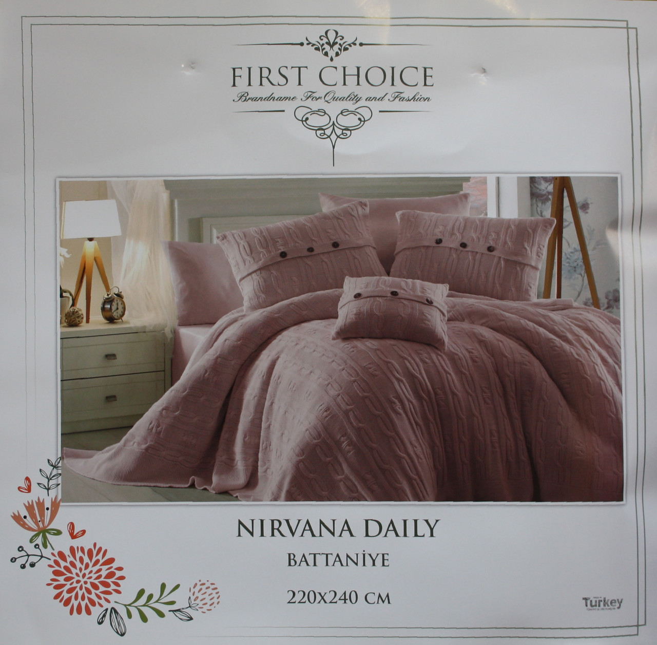 В'язаний плед-покривало (фіолетовий) First Сһоісе Nirvana Daily Battaniye