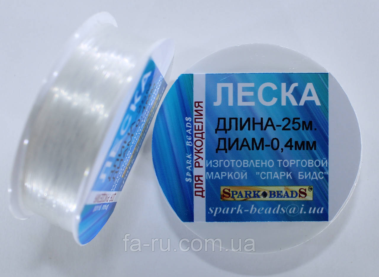 Волосінь (монотка) діаметр 0,4 мм, довжина 25 м, фото 1