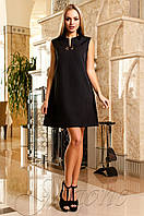 Женское черное платье-туника Кетти Jadone 42-48 размеры