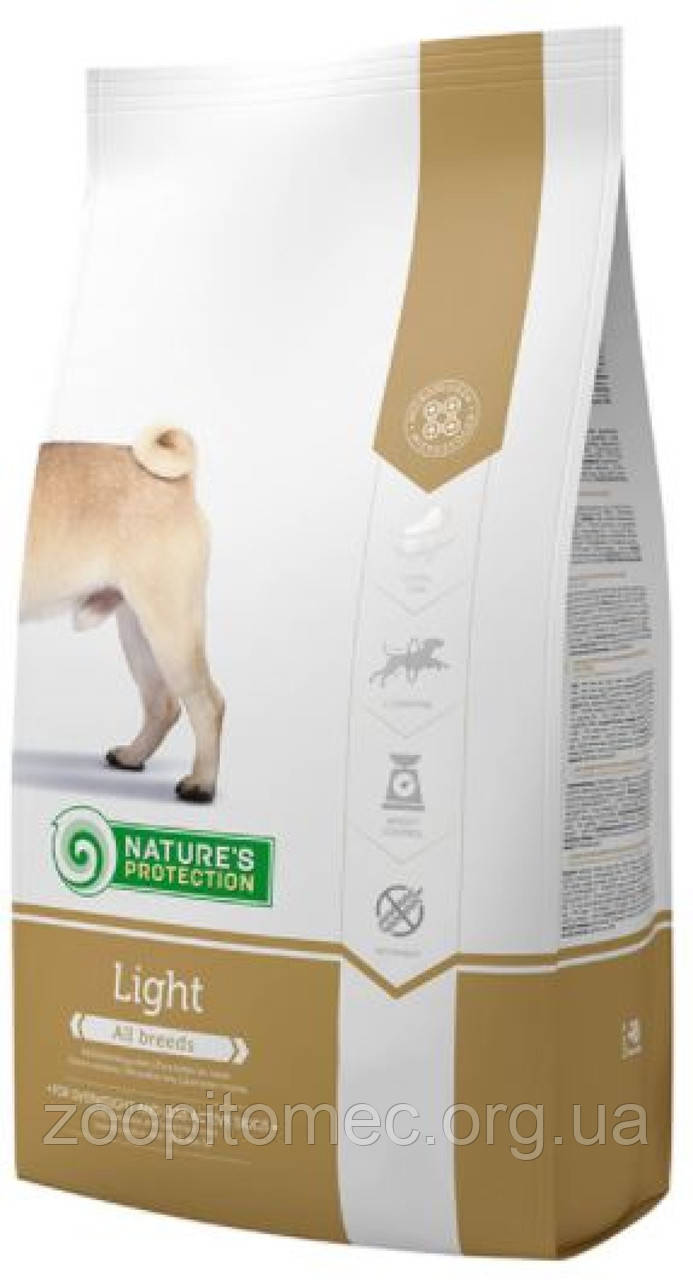Корм nature's Protection (Натур Протекшн) Light для собак всіх порід, схильних до повноти, 12 кг, фото 1