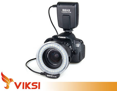 Кільцевий спалах MeiKe fc-100 для Nikon, Canon (макросвіт), фото 1