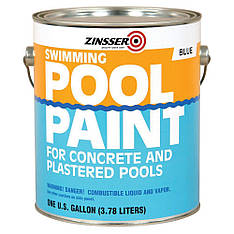 Фарба для басейнів Zinsser Pool Paint, колір блакитний, банка 3,78 л.