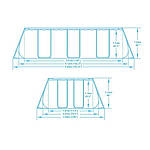 Каркасний басейн Bestway 56457 (412х201х122) з пісочним фільтром, фото 2