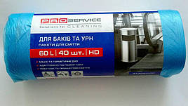 Пакет для сміття PRO 60 л HD поліет. 60*75см 40 шт.
