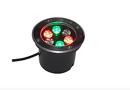 Тротуарний світильник 6 Вт 6 LED RGB кольоровий LM11